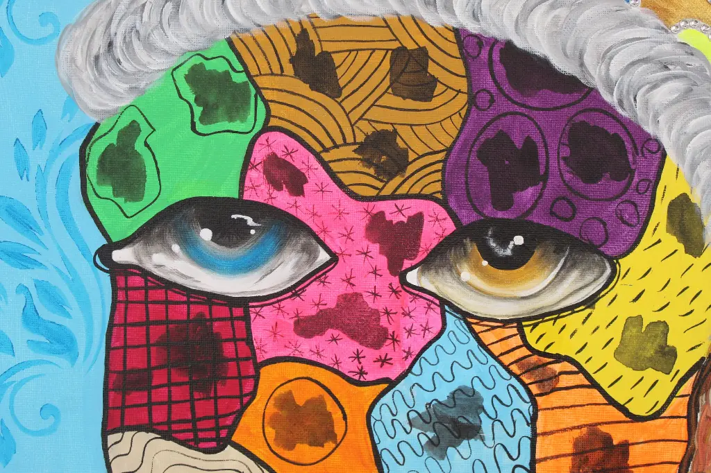 JOPE-006b, Ndona dya Kalunga (Queen of Love), Josélyna Pemba, 2023, Acrylic on Canvas, 90 x 70 cm.webp