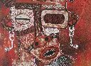CASC-045b, Amphibian God VIII, CASCA, 2024, Acrylic on Canvas, 55 x 38 cm.webp