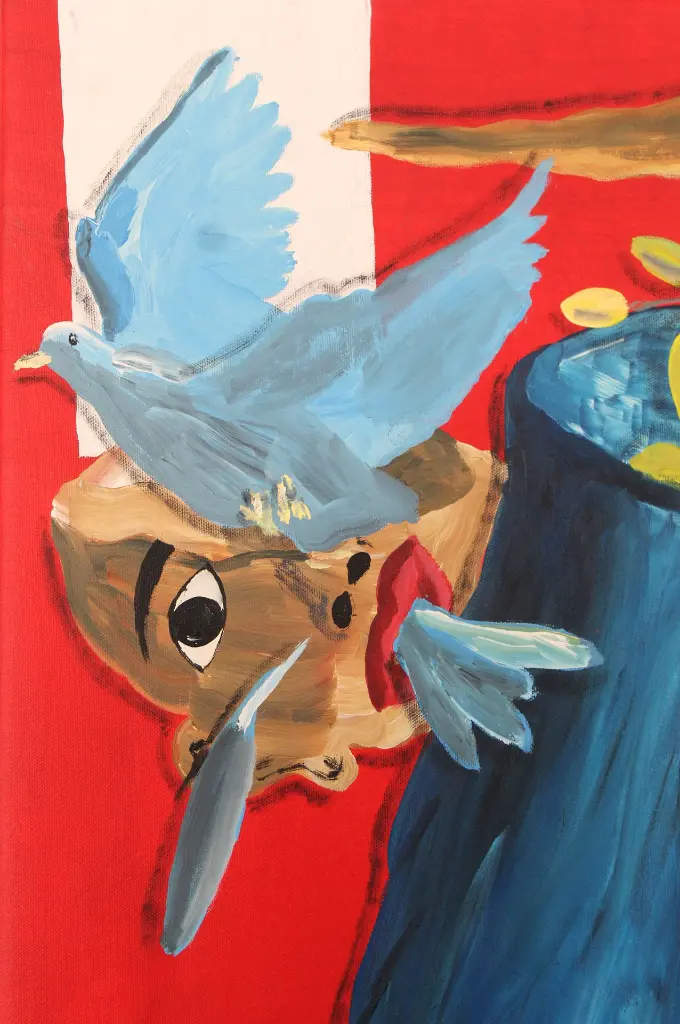 SADO-003c, Espirito de cultivador (Cultivator spirit), Sapate Doudou, 2025, acrylic on canvas, 100 x 100 cm.webp