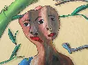 SADO-005b, Evidência (Evidence), Sapate Doudou, 2024, acrylic on canvas, 150 x 135 cm.webp