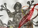 YAME-020b, Untitled V, Correspondance series, Yao Metsoko, 2025, Acrylic on paper, 42x59cm.webp