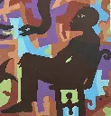 YAME-003b, Scénographie Urbaine III (Urban Scenography), Yao Metsoko, 2025, Acrylic on Canvas, 150x190cm.webp