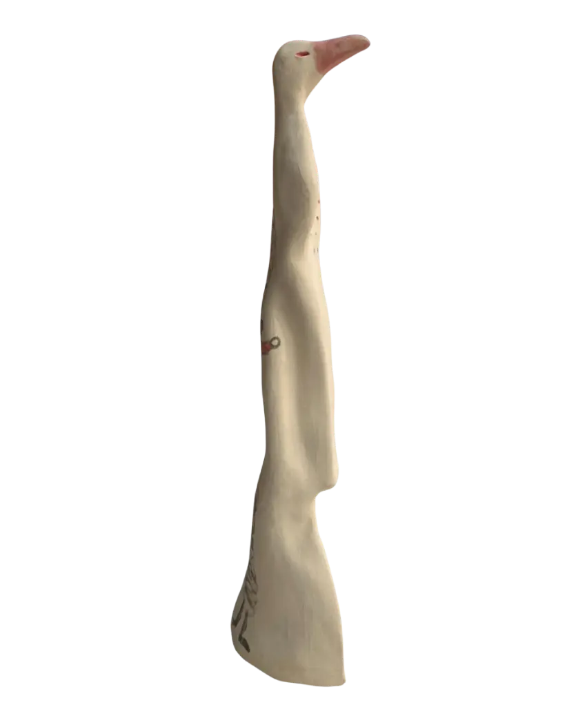 BEDE-043e, Untitled, Benjamin Deguenon, 2025, painted ceramics, 32x12x11 cm.webp