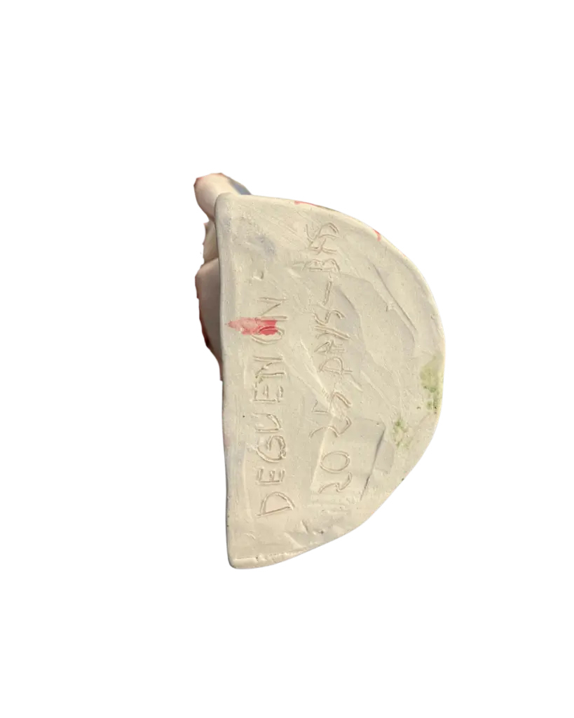 BEDE-043b, Untitled, Benjamin Deguenon, 2025, painted ceramics, 32x12x11 cm.webp