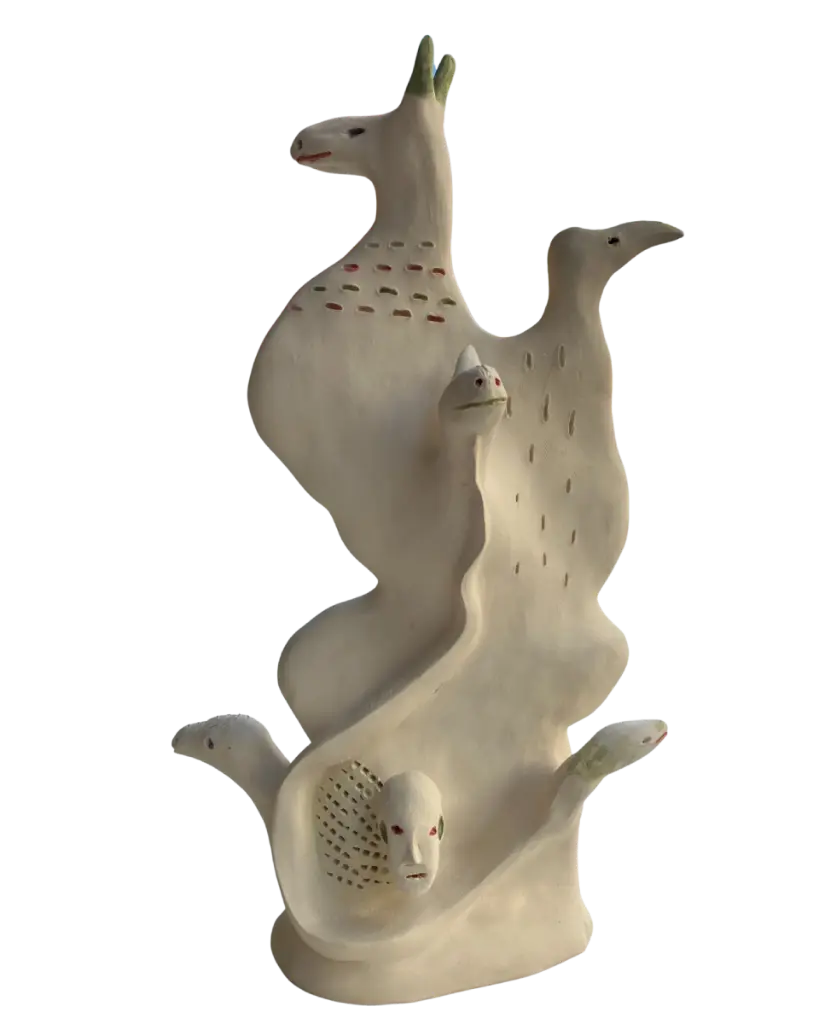 BEDE-044d, Untitled, BenjaminDeguenon, 2025, painted ceramics, 32x21x15cm.webp