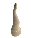 BEDE-045e, Untitled, Benjamin Deguenon, 2025, ceramics, 32x10x15cm.webp