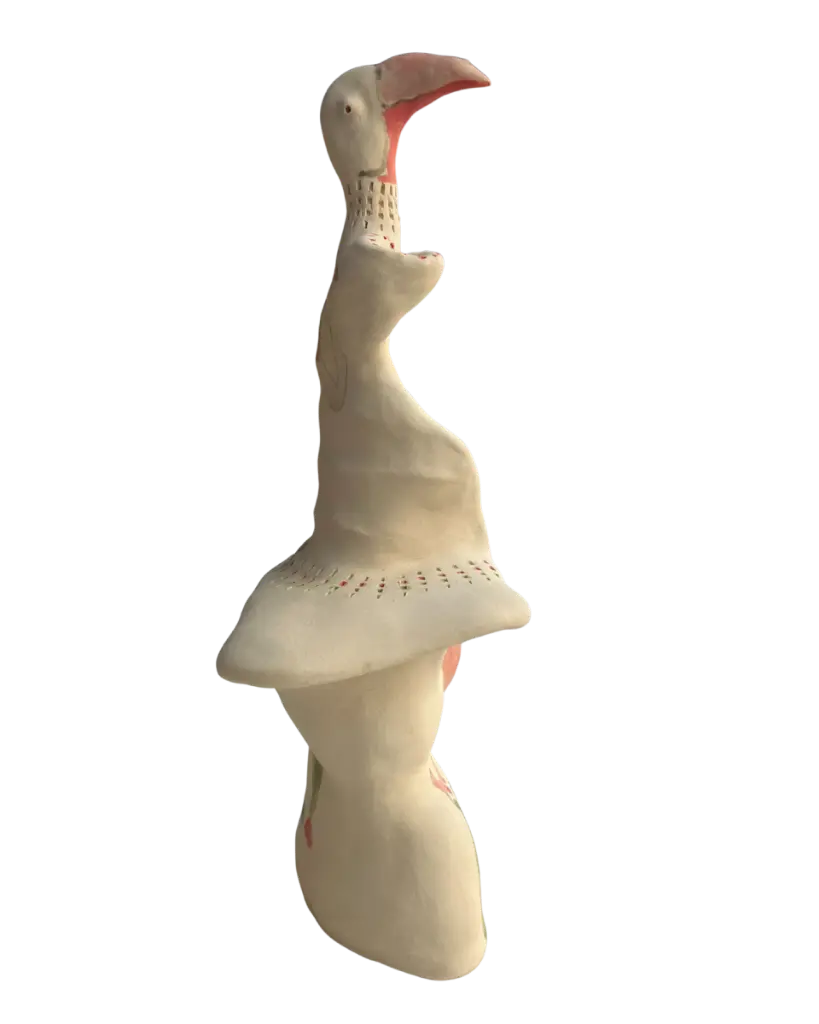 BEDE-047c, Untitled, Benjamin Deguenon, 2025, painted ceramics, 29x15x14cm.webp