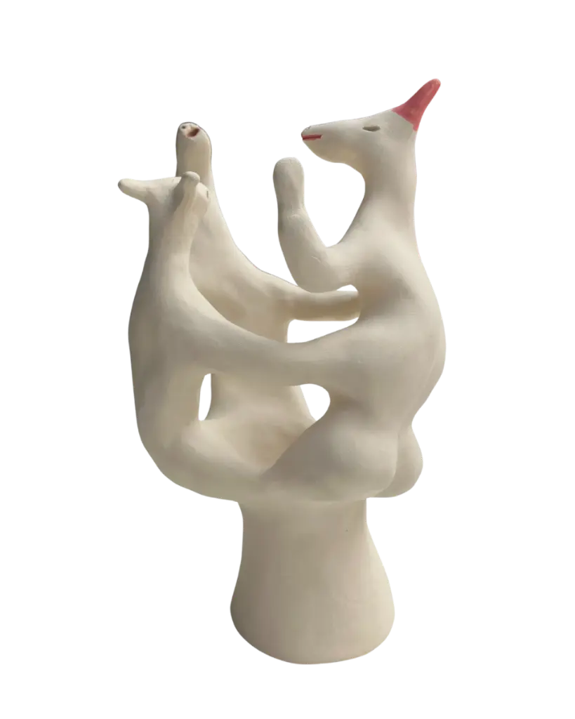 BEDE-050b, Untitled, Benjamin Deguenon, 2025, painted ceramics, 24x12x16cm.webp