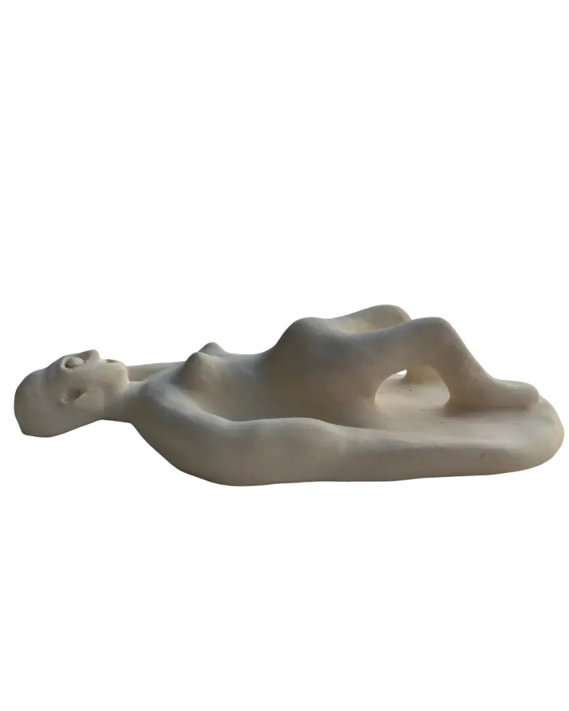 BEDE-057d, Untitled, Benjamin Deguenon, 2025, ceramics, 6x15x23cm.webp