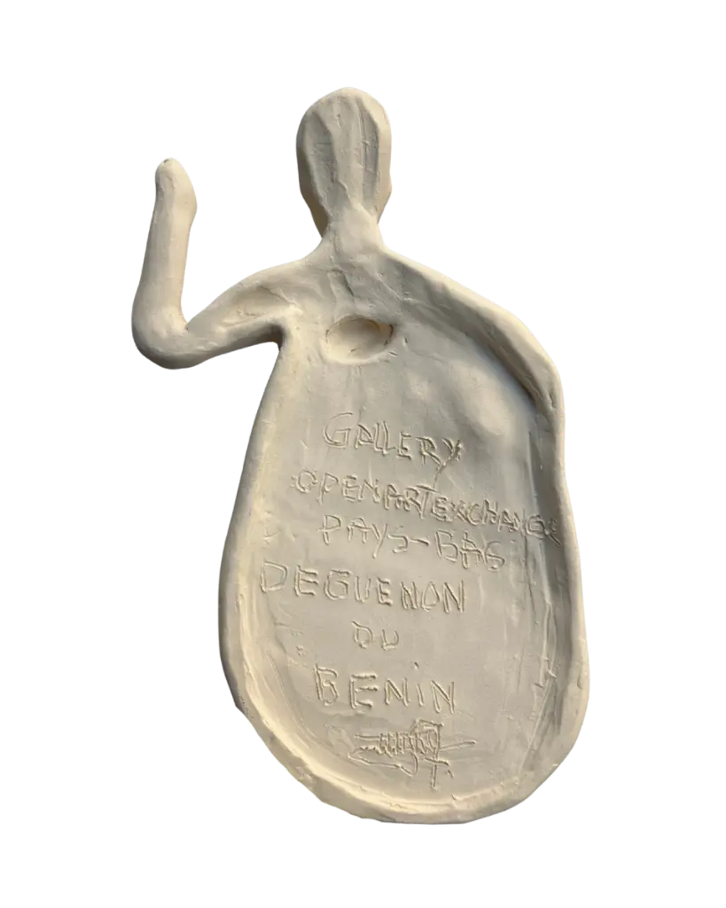 BEDE-057b, Untitled, Benjamin Deguenon, 2025, ceramics, 6x15x23cm.webp
