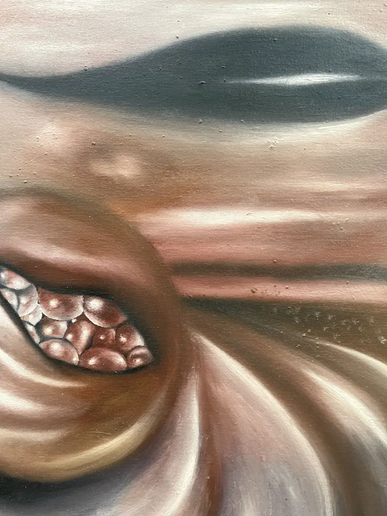TMDI-007c, Untitled, Thiemoko Diarra, 2025, Earth pigments on Canvas, 80x60cm.webp